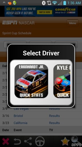 NASCAR Schedule & Results截图4