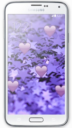 Purple Hearts Live Wallpaper截图2