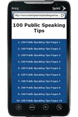 100 Public Speaking Tips截图1