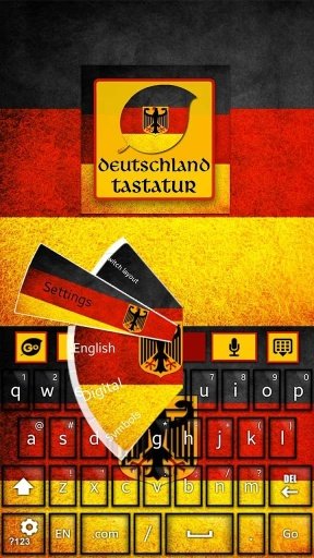 Germany keyboard Flag Theme截图4