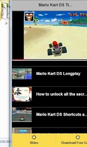 Mario Kart DS Tip Trick Cheats截图3