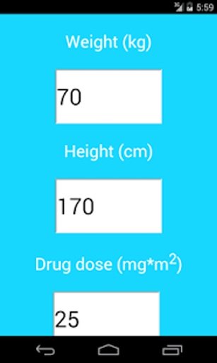 BMI/BSA Oncology截图1