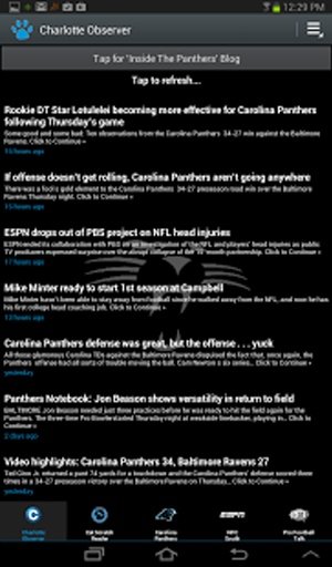 Carolina Panther News By JD截图8