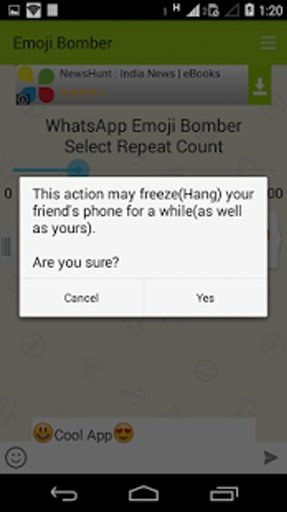 Emoji Bomber for WhatsApp截图2