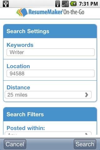 ResumeMaker On-the-Go截图3
