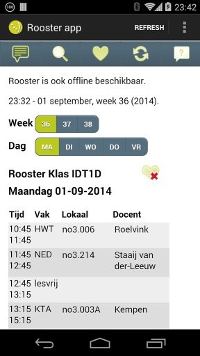 Rooster app - ROC van Twente截图1