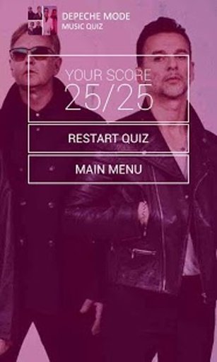 Depeche Mode Music Quiz截图4