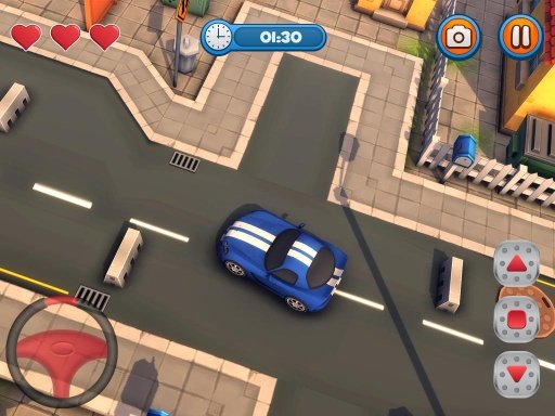 Cartoon Super Car Parking 3D截图7