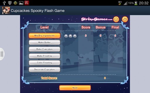 Spooky Cupcakes Flash Game截图5