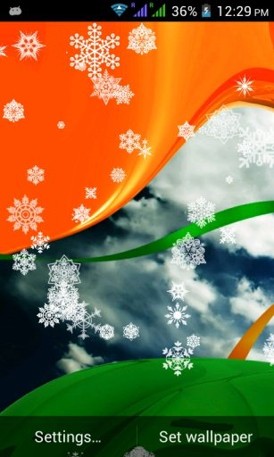 3D India Flag Live Wallpaper截图5