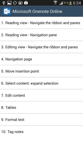 Onenote 365 shortcuts截图4