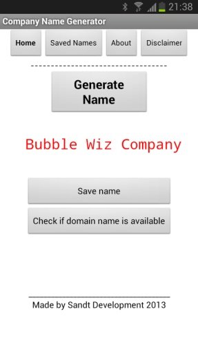 Company Name Generator截图1