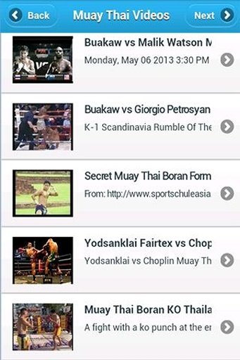 Muay Thai Videos截图1