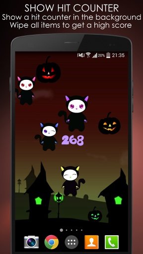 Lily Kitty Halloween Live WP截图3