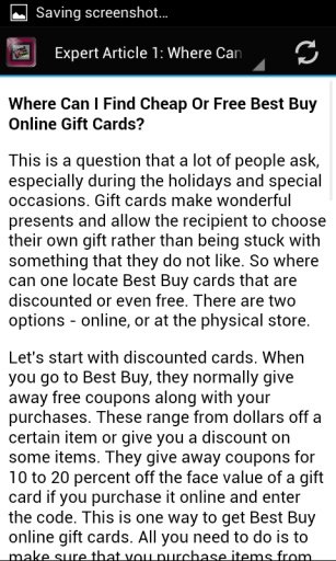 Online Gift Cards - Help截图2