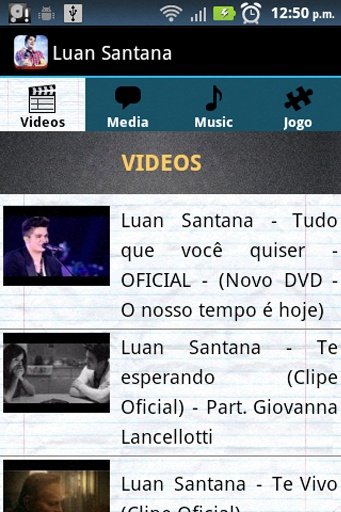 Luan Santana: Vídeo Fans截图6