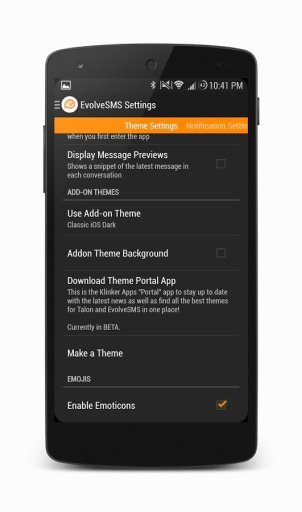 EvolveSMS Dark iOS Theme截图4
