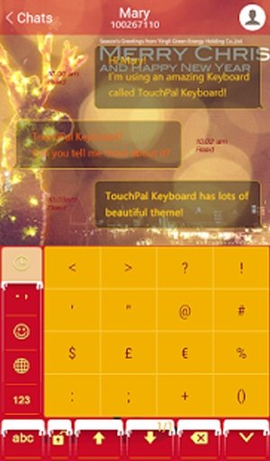 Christmas Snow Keyboard Theme截图2