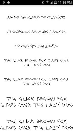 Free Fonts Pack 20截图2