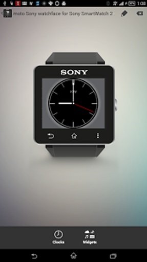 moto Sony Clock Widget截图1