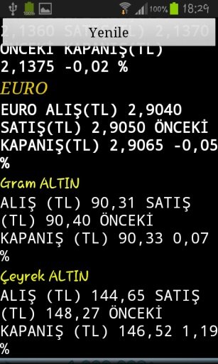 Döviz Kuru Sonuçları Güncel截图2