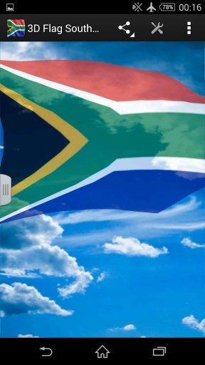 3D Flag South Africa LWP截图3