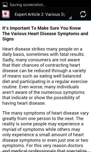 Heart Disease Symptoms截图1