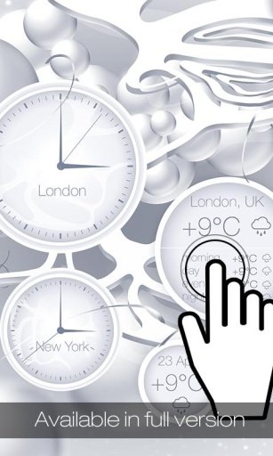 White clock live wallpaper HD截图4