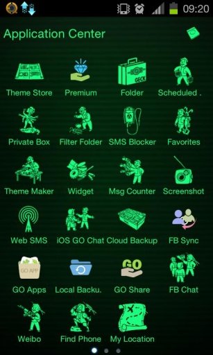 Fallout Theme addon Go SMS Pro截图4