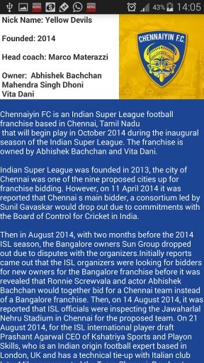 All about Chennaiyin FC截图2