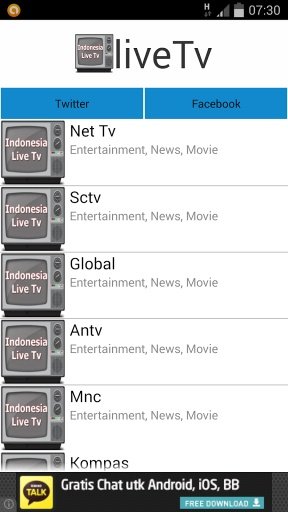 Indonesian Live Tv截图2