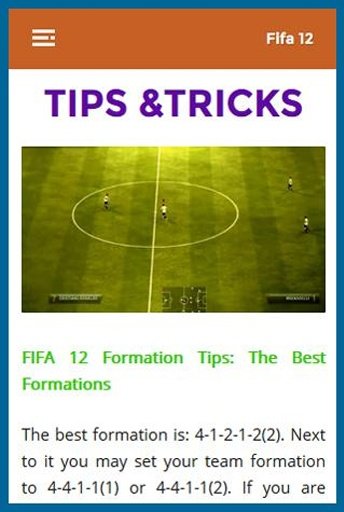 Fifa 12 Sports Tip截图2