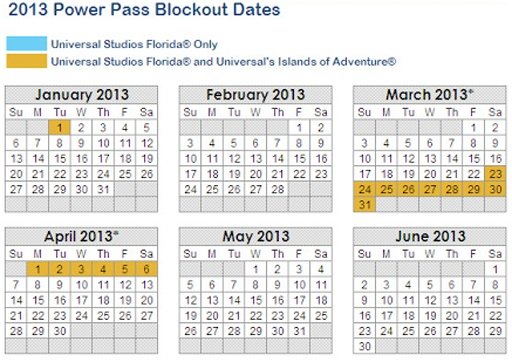 Theme parks blockout dates截图4