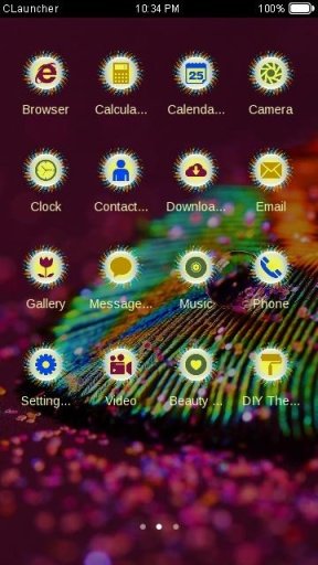 Macro Feather C Launcher Theme截图2