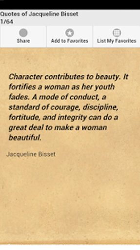 Quotes of Jacqueline Bisset截图2