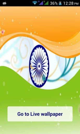 3D India Flag Live Wallpaper截图1