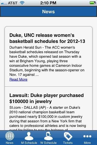 Duke Basketball截图2