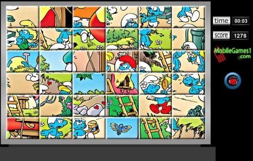 Smurfs Swap Puzzle Game截图3