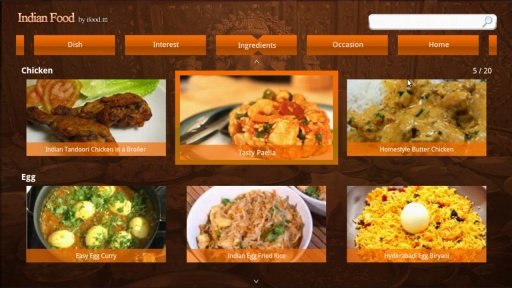 Indian food for Google Tv截图1