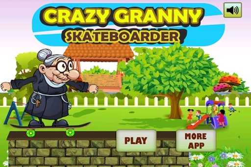 Crazy Angry Granny Skateb Run截图7