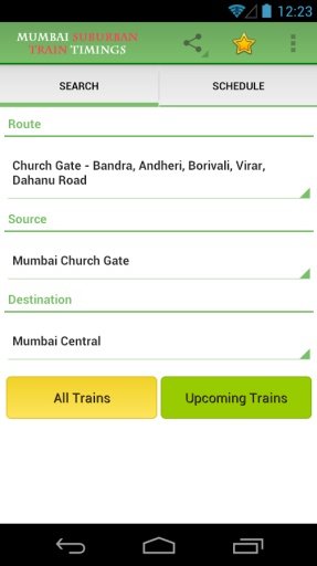 Mumbai Suburban Train Timings截图9