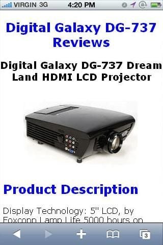 Reviews DG-737 LCD Projector截图2