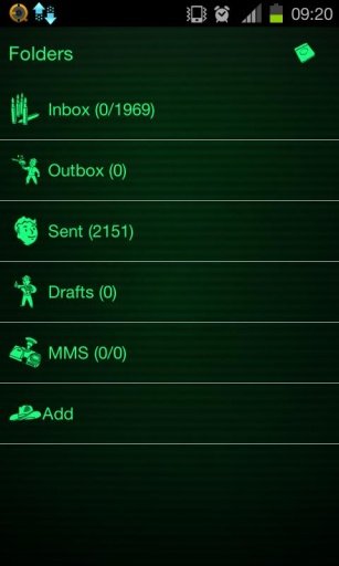 Fallout Theme addon Go SMS Pro截图3