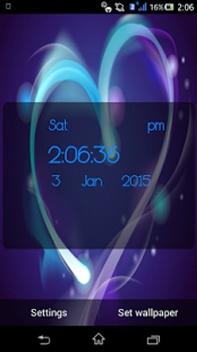 Heart Clock Live Wallpaper截图1