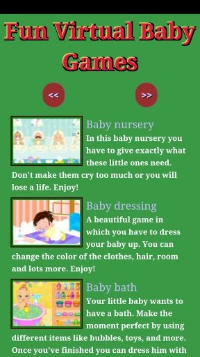 Fun Virtual Baby Games截图2