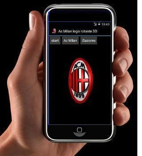 Ac Milan logo rotante 3D截图2