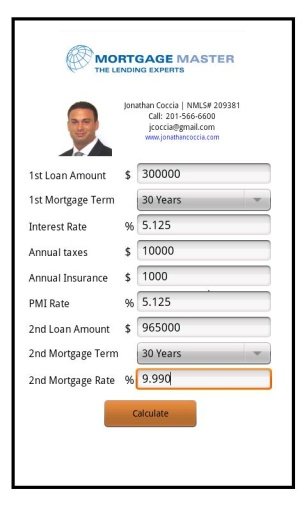 Jonathan Coccia Mortgage Calc截图2