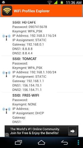 Display WiFi IP and Password截图1