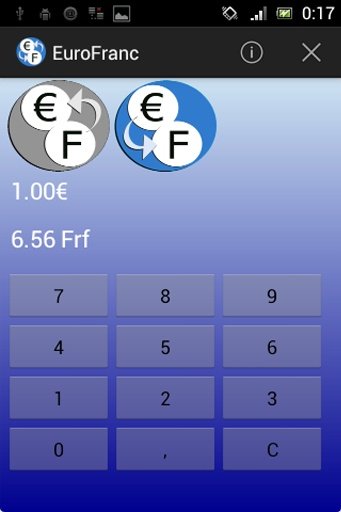 French Franc Euro converter截图2