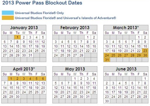 Theme parks blockout dates截图1